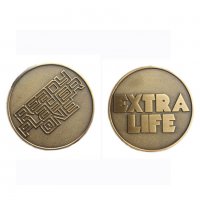 🪙 🧬 Extra Life| верижка с медальон | Ready Player One | Допълнителен Живот, снимка 2 - Колиета, медальони, синджири - 21909966