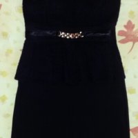 Малка черна рокля + подарък дамска тениска, снимка 2 - Рокли - 19097724