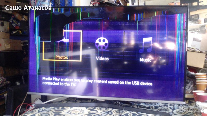 SAMSUNG UE40J5100AW със счупена матрица ,BN41-02098C ,BN44-00698A ,BN41-02149A ,CY-GH040BGSV1H, снимка 1