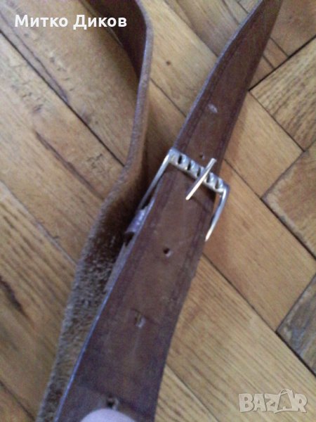 Колан естествена кожа -5 зъбци-122см, снимка 1