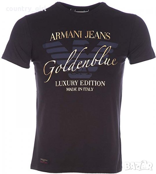 Armani Jeans Golden blue luxury edition - страхотна мъжка тениска, снимка 1