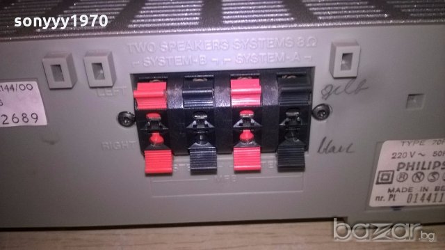 philips fa144-amplifier-made in belgium-внос швеицария, снимка 11 - Ресийвъри, усилватели, смесителни пултове - 19249601