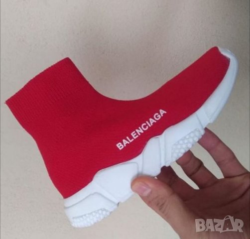 Balenciaga speed trainer red дамски спортни обувки реплика , снимка 3 - Кецове - 19204014