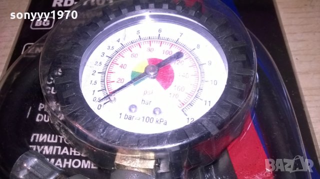 манометър с маркуч за гуми, снимка 10 - Аксесоари и консумативи - 22659504