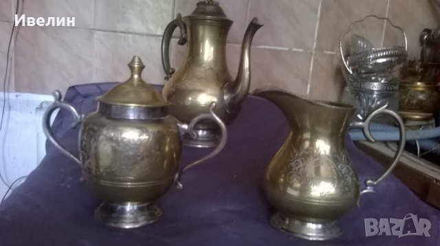 посребрен бароков сервиз, снимка 5 - Антикварни и старинни предмети - 25174080