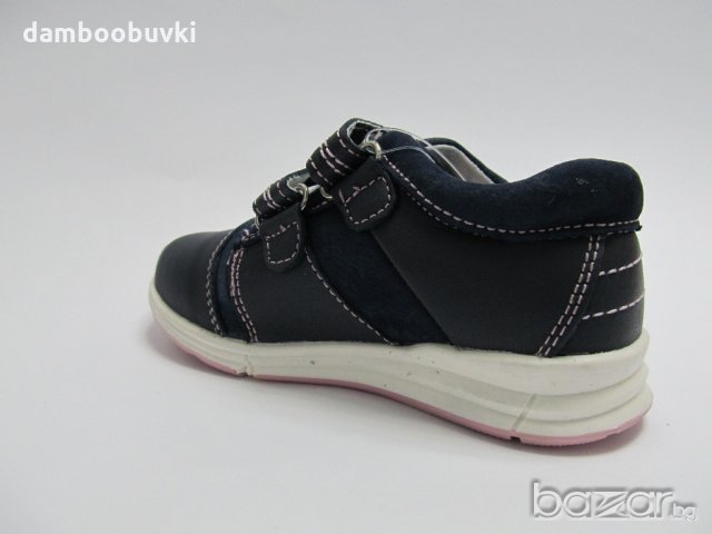Детски обувки CHIPPO естествена кожа т.синьо/циклама 25/30, снимка 4 - Детски маратонки - 20979323