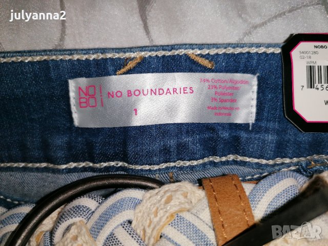 Къси летни панталонки с колан No Boundaries нови, р-р S/М, снимка 9 - Къси панталони и бермуди - 25842945