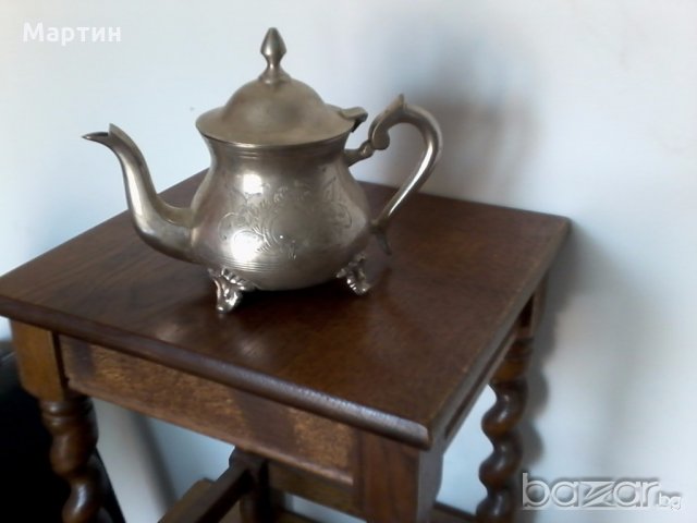 Стар масивен посребрен - Чайник - 1бр!(5555599), снимка 5 - Сервизи - 18629945