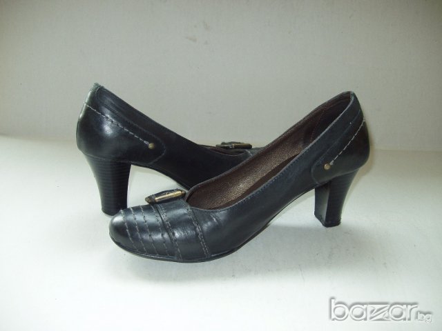 №37 DESS черни кожа, снимка 4 - Дамски ежедневни обувки - 12258936