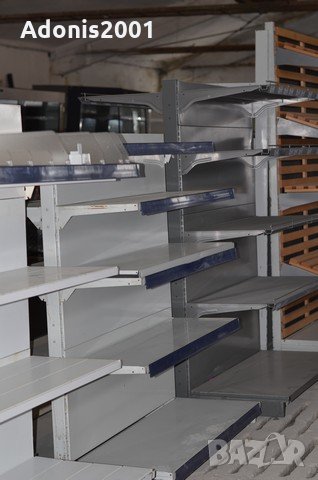 Стелажи за магазини метални - единични, модулни, тип гондоли; хладилни витрини, магазинно оборудване, снимка 9 - Стелажи и щандове - 13010750