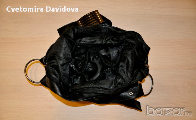 Черна кожена чанта - мека Weiyena, снимка 4 - Чанти - 17206935