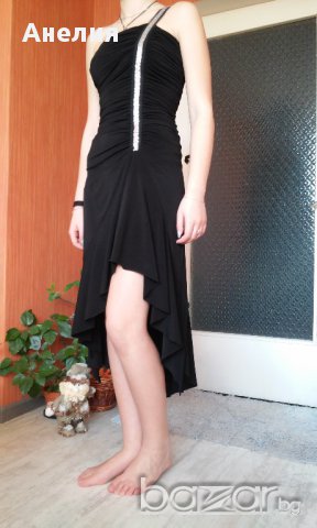 Стилна черна дълга дамска рокля, снимка 2 - Рокли - 16685863