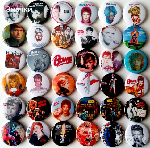 Значки на David Bowie