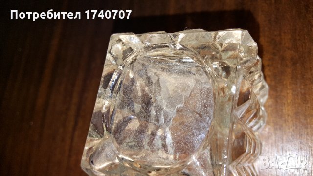 масивна малка стъклена вазичка, снимка 6 - Вази - 24426068