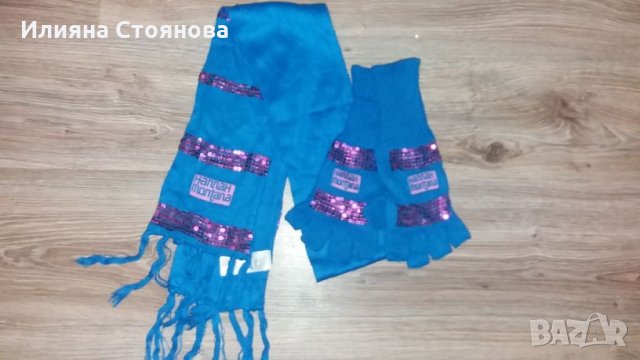 Шал шапки ръкавици детски Хана Монтана Hannah Montana , снимка 2 - Шапки, шалове и ръкавици - 23508024