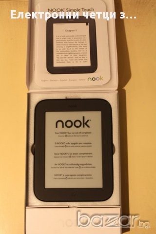 Електронен четец ereader Nook Simple Touch 6" E-ink 2GB