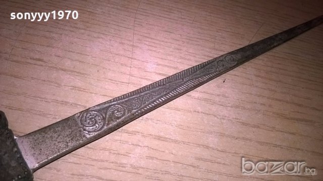 Ретро нож/кама/сабя-31х7см-метал-внос швеицария, снимка 8 - Колекции - 18605827