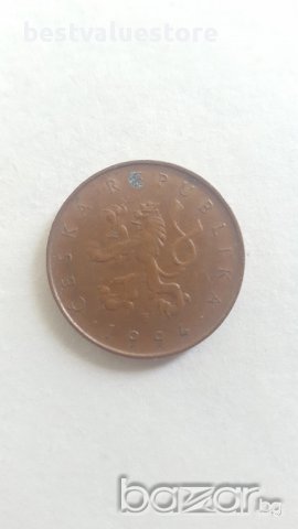 Монета 10 Чешки Крони 1994г. / 1994 10 Czech Korun Coin KM# 4, снимка 3 - Нумизматика и бонистика - 15529992
