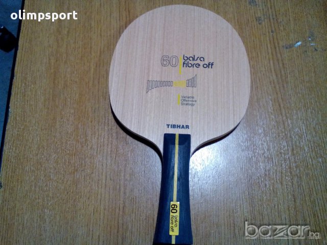 Дърво за тенис на маса Tibhar Balsa Fibre Off 60  ново  тегло 70 гр дебелина 8мм стратегия OFF скоро, снимка 2 - Тенис - 14776065