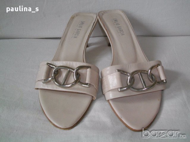 Розови летни обувки / чехли ”Emilio Garcia”-genuine leather / естествена кожа , снимка 4 - Чехли - 14701210