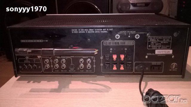 Hitachi sr-504 am/fm receiver-made in japan-внос швеицария, снимка 11 - Ресийвъри, усилватели, смесителни пултове - 15299090