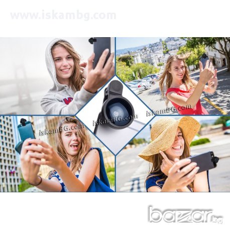 Широкоъгълен обектив за телефон Wide Angle, снимка 2 - Калъфи, кейсове - 13694833