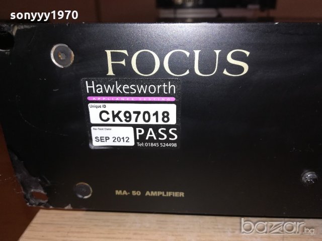 focus ma-50 amplifier-made in uk-внос англия, снимка 4 - Ресийвъри, усилватели, смесителни пултове - 20761306