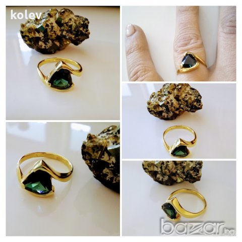златен пръстен с турмалин 2.95 грама в Пръстени в гр. Габрово - ID21211282  — Bazar.bg