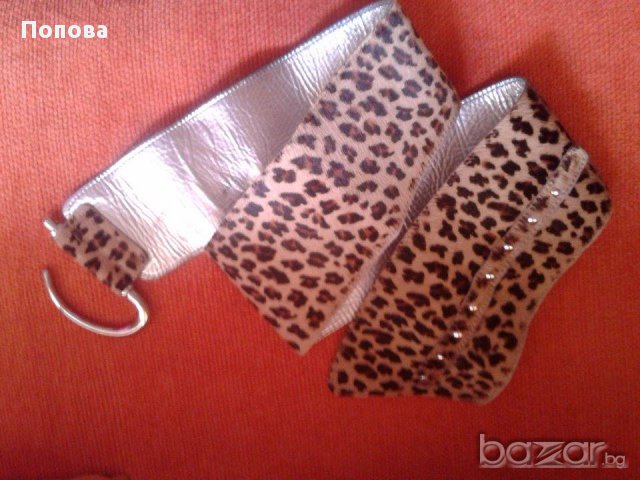 ' DEPECHE ''   естествена кожа с косъм с животински принт, снимка 6 - Колани - 16398191