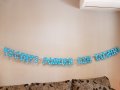 Надпис банер честит рожден ден с Ледено кралство Елза, снимка 3