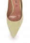 Велурени обувки в цвят шамфъстък, снимка 1 - Дамски обувки на ток - 24083957