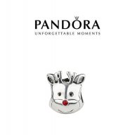 Черен Петък! Коледен талисман Pandora Reindeer Charm , снимка 1 - Гривни - 15391605