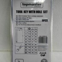 Шестограми - torx с отвор 9бр,  Topmaster professional, снимка 3 - Други инструменти - 20867077