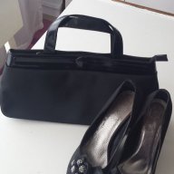 Сатенени обувки, 38 +сатенена чантичка, снимка 3 - Дамски обувки на ток - 17837861