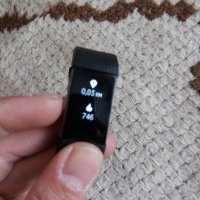 Фитнес гривна Fitbit Charge 2, Черна/Сребриста, L, снимка 4 - Други спортове - 25254322