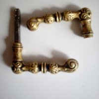 барокови дръжки за врата от бронз, снимка 1 - Антикварни и старинни предмети - 21461688