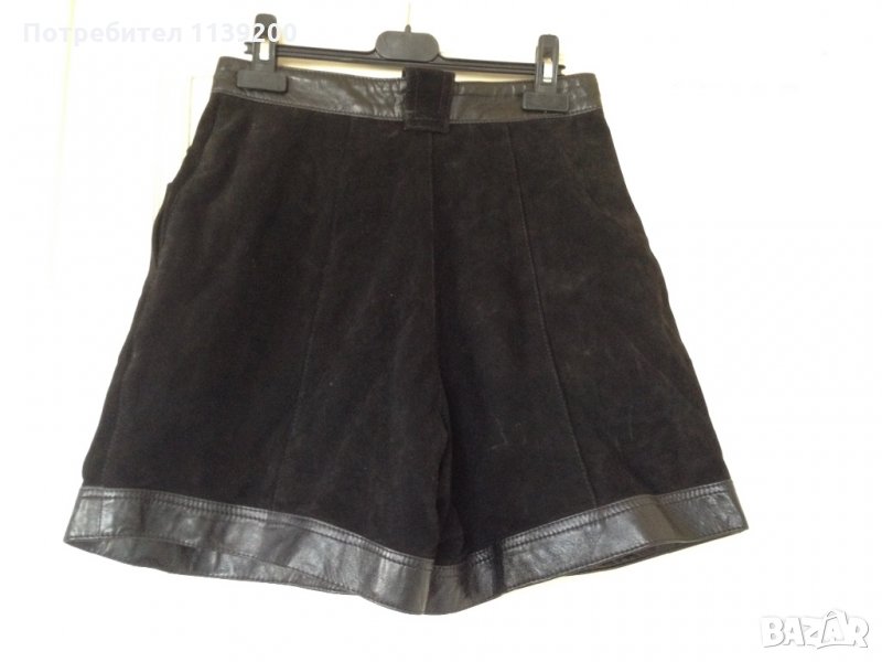Дамски къс панталон естествена кожа M/L, снимка 1