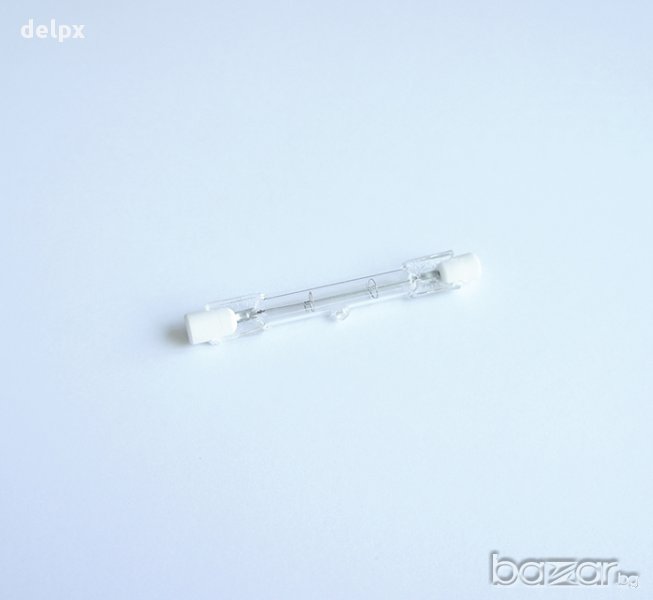 Лампа халогенна пура с цокъл R7s 220V 100W 78mm, снимка 1