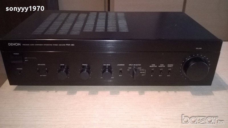 denon pma-360-stereo amplifier-made in japan-внос швеицария, снимка 1