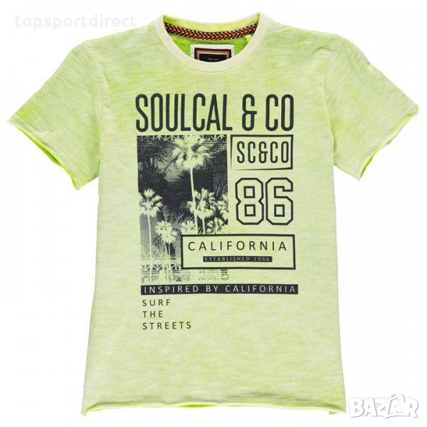 SoulCal Fashion T Shirt в супер лайм цвят! Размер 11-12г., снимка 1