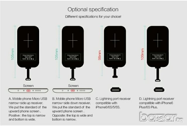 Qi module за безжично зареждане, снимка 10 - Захранвания и кутии - 16837555