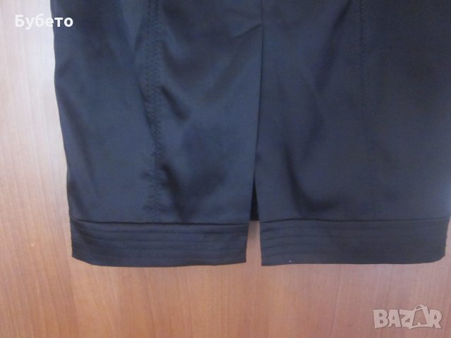 Малка черна рокля от сатен, снимка 8 - Рокли - 24118151