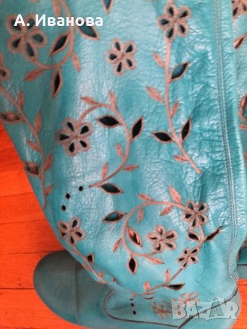 Дамски ботуши естествена кожа, снимка 2 - Дамски ботуши - 25995963