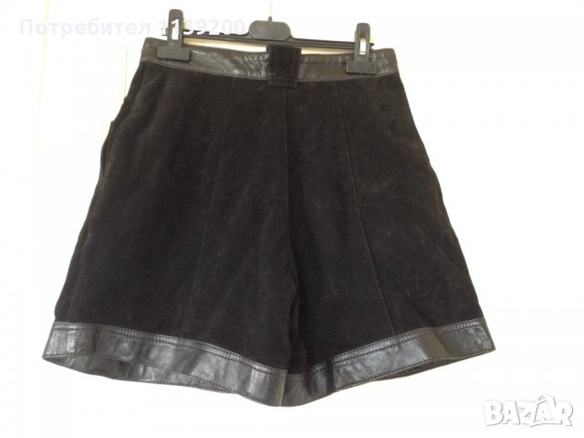 Дамски къс панталон естествена кожа M/L