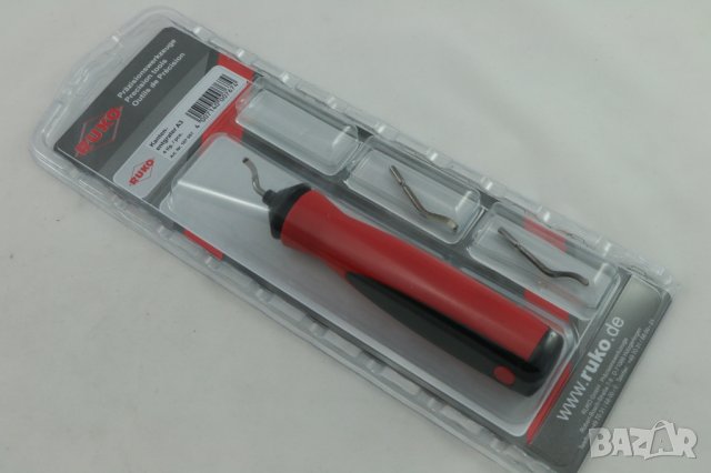 Комплект за отстраняване на ръбовете, 4 части с 3 HSS ножа, Германия, снимка 2 - Други инструменти - 25457682