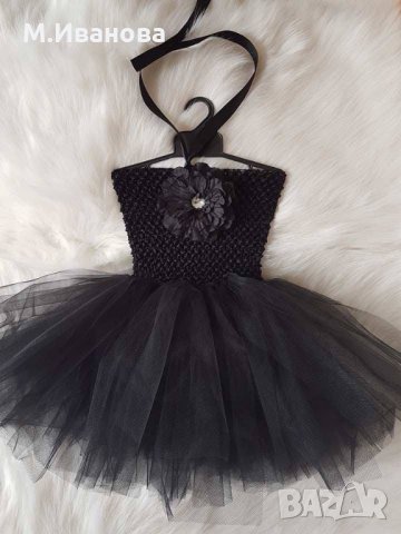 Туту рокля  в  бяло  и черно 1-3 години, снимка 6 - Бебешки рокли - 14666091