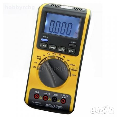 Мултиметър 5в1 с възможност за измерване на: LUX, dB, °C, RH, AC, DC GVA-19, снимка 5 - Други инструменти - 21706429