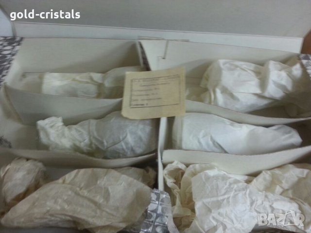 кристални чаши Рамона, снимка 4 - Антикварни и старинни предмети - 25718432