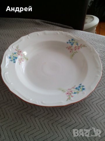 Стара порцеланова чиния,плато #2, снимка 2 - Антикварни и старинни предмети - 23819544