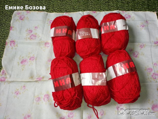 прежда ИНА  - различни цветове продавам, снимка 2 - Други стоки за дома - 14477339